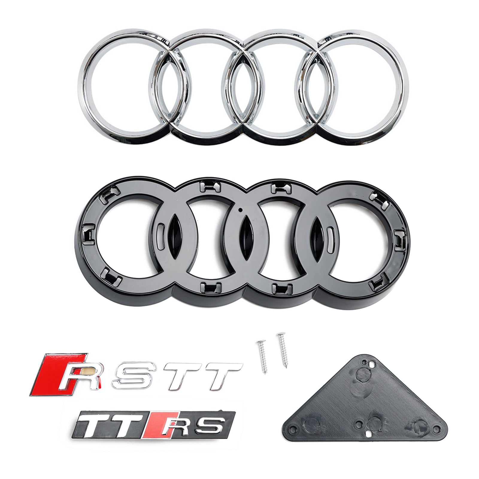 2006-2014 Audi TT TTS RS-stijl Honingraatgrille vooraan, glanzend zwart