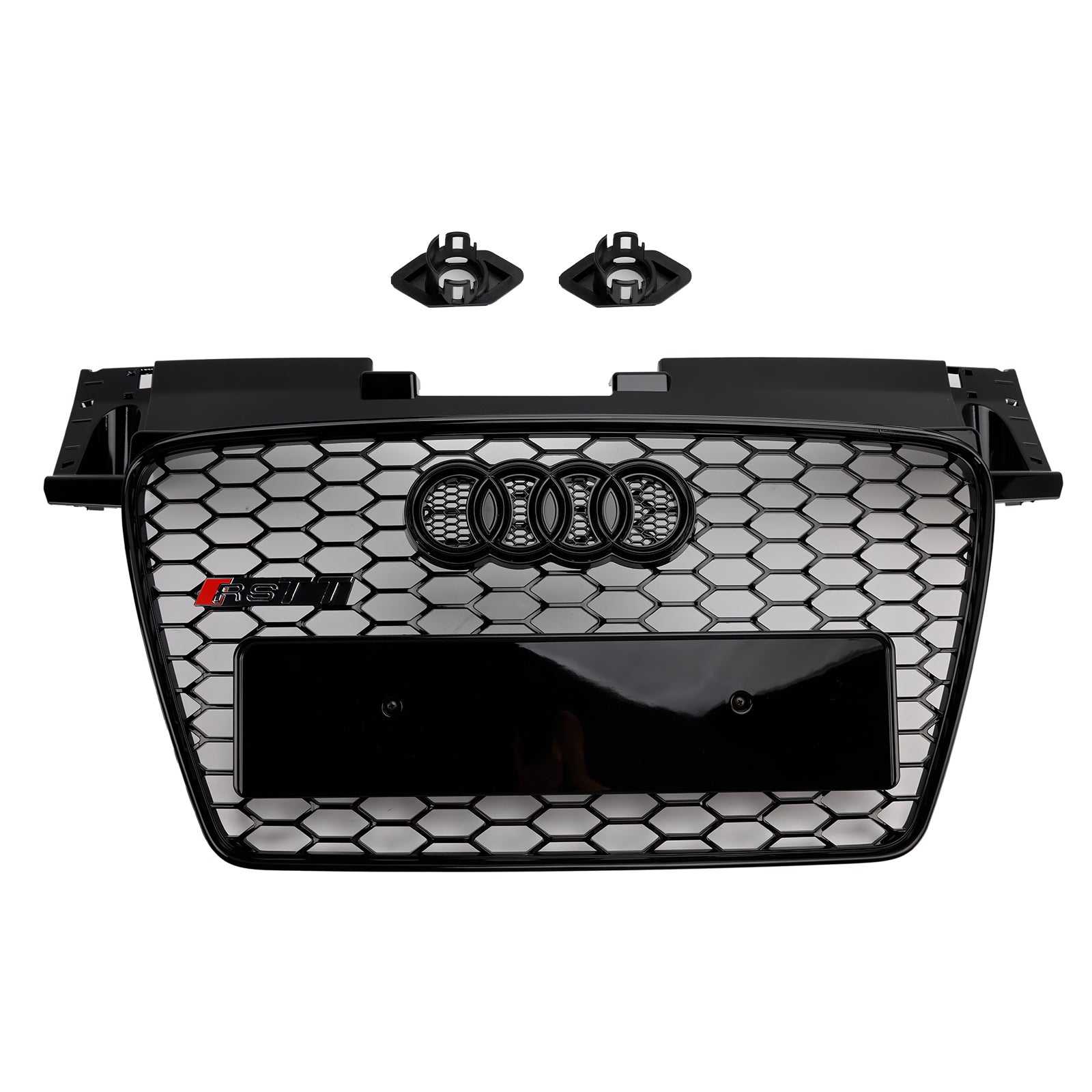 2006-2014 Audi TT TTS RS Style Front Honeycomb Grill Grille Gloss Black
