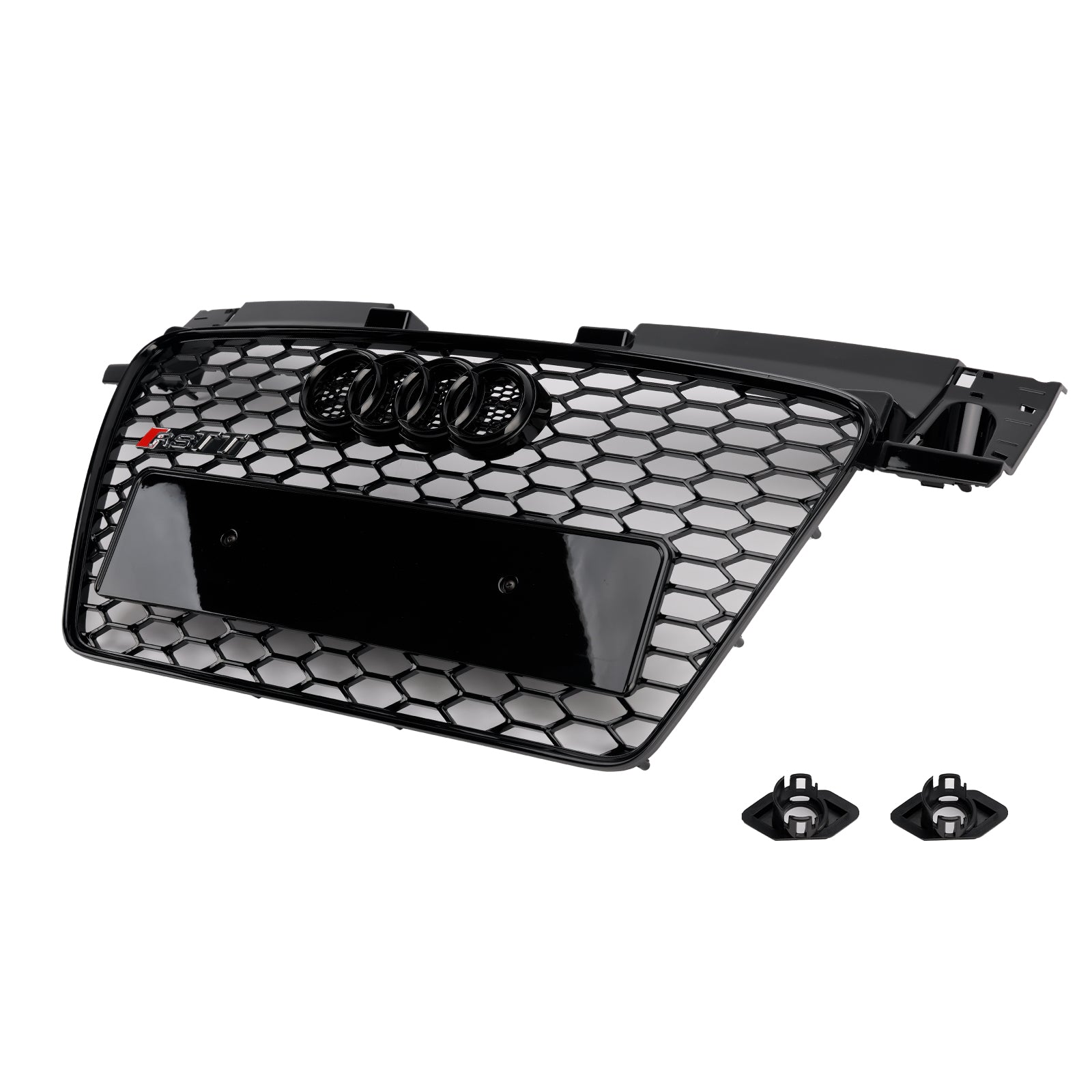 2006-2014 Audi TT TTS RS Style Front Honeycomb Grill Grille Bloss Black