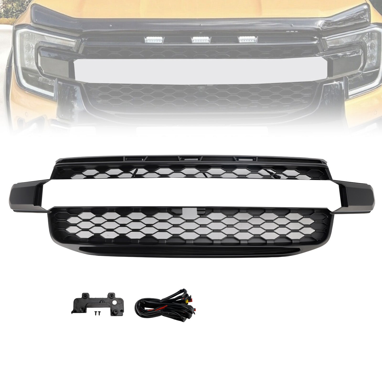 2023-2024 Ford Everest volgende generatie T9 Wildtrak voorbumpergrille