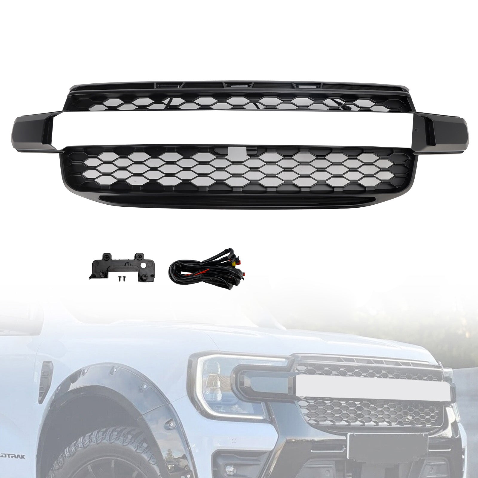 2023-2024 Ford Everest volgende generatie T9 Wildtrak voorbumpergrille