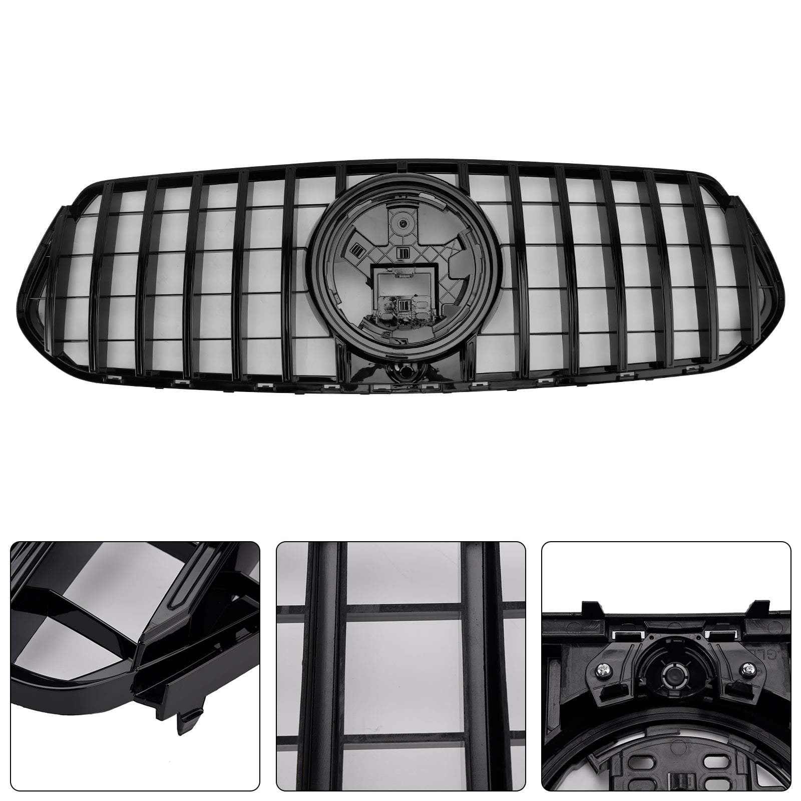 2020-2023 Pre-Facelift GLE Coupe C167 Mercedes-Benz Gloss Black Front Grille Grill