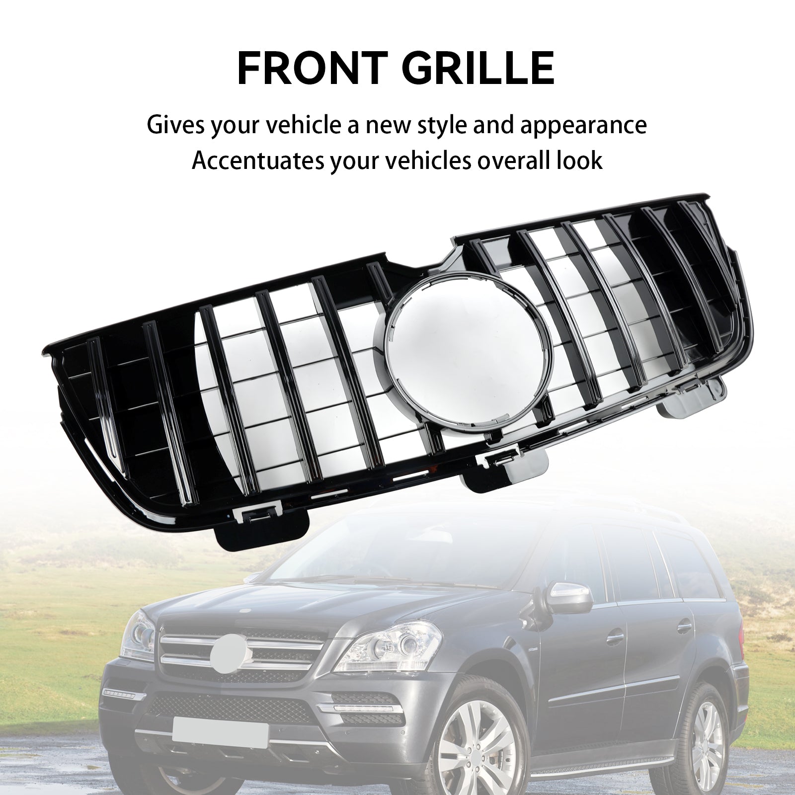 2010-2012 Mercedes-Benz GL X164 GL450 GL500 Voorbumper Grill Grille Chroom