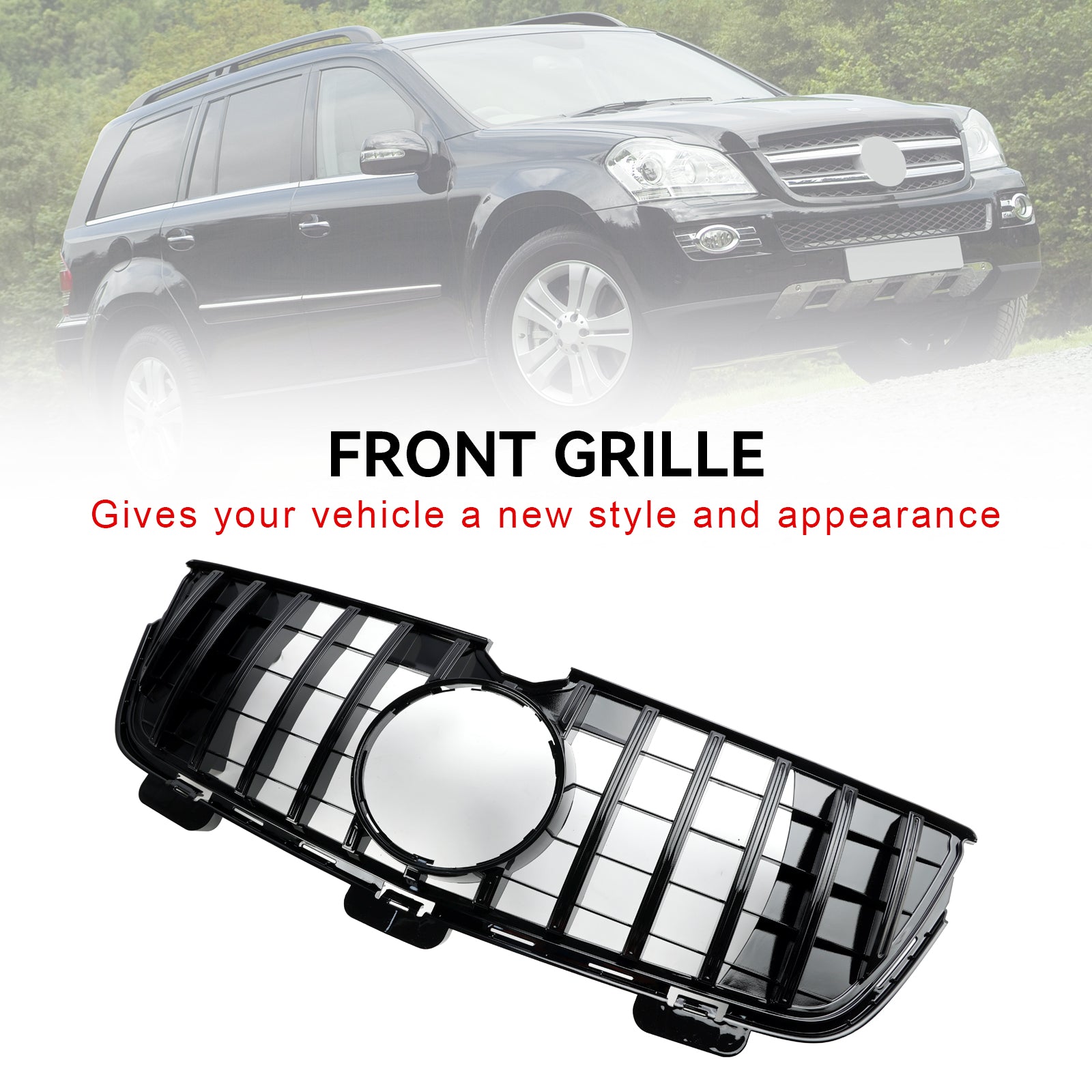 2010-2012 Mercedes-Benz GL X164 GL450 GL500 Voorbumper Grill Grille Chroom