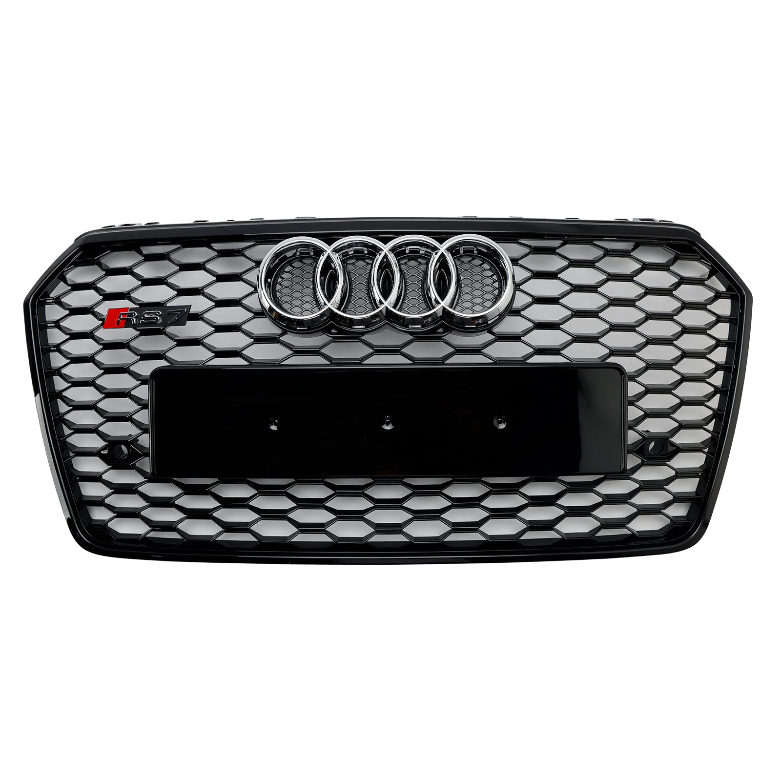 2016-2018 Audi A7 C7 S7 RS7 Stijl Honingraat Voorbumper Grille Grill Zwart