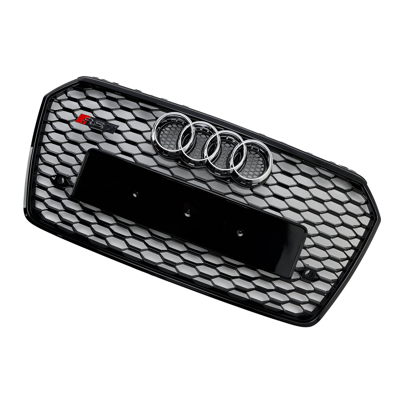 2016-2018 Audi A7 C7 S7 RS7 Stijl Honingraat Voorbumper Grille Grill Zwart