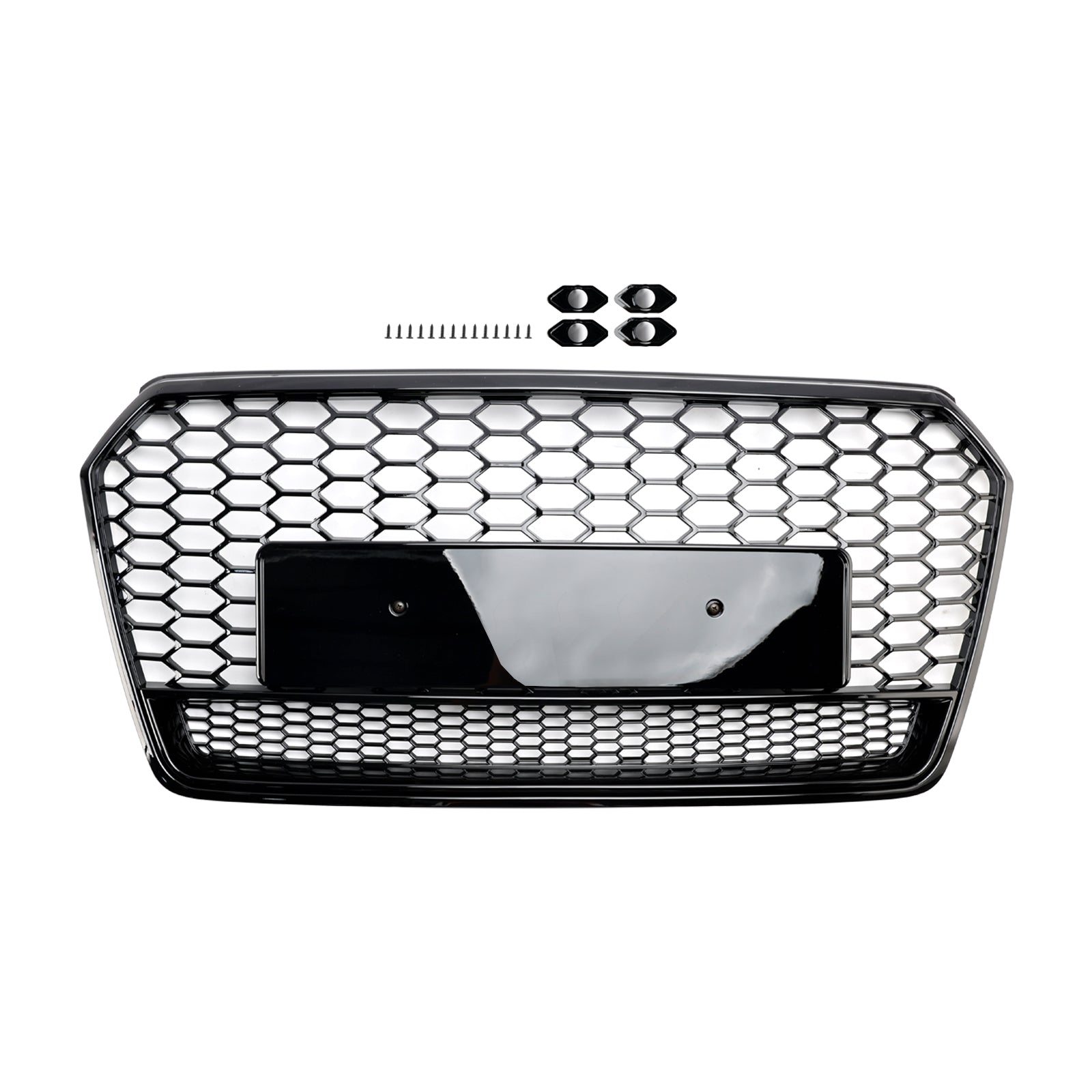 2016 2017 2018 Audi A7 C7 S7 RS7 Style Honeycomb Främre stötfångare Grill Grill Svart