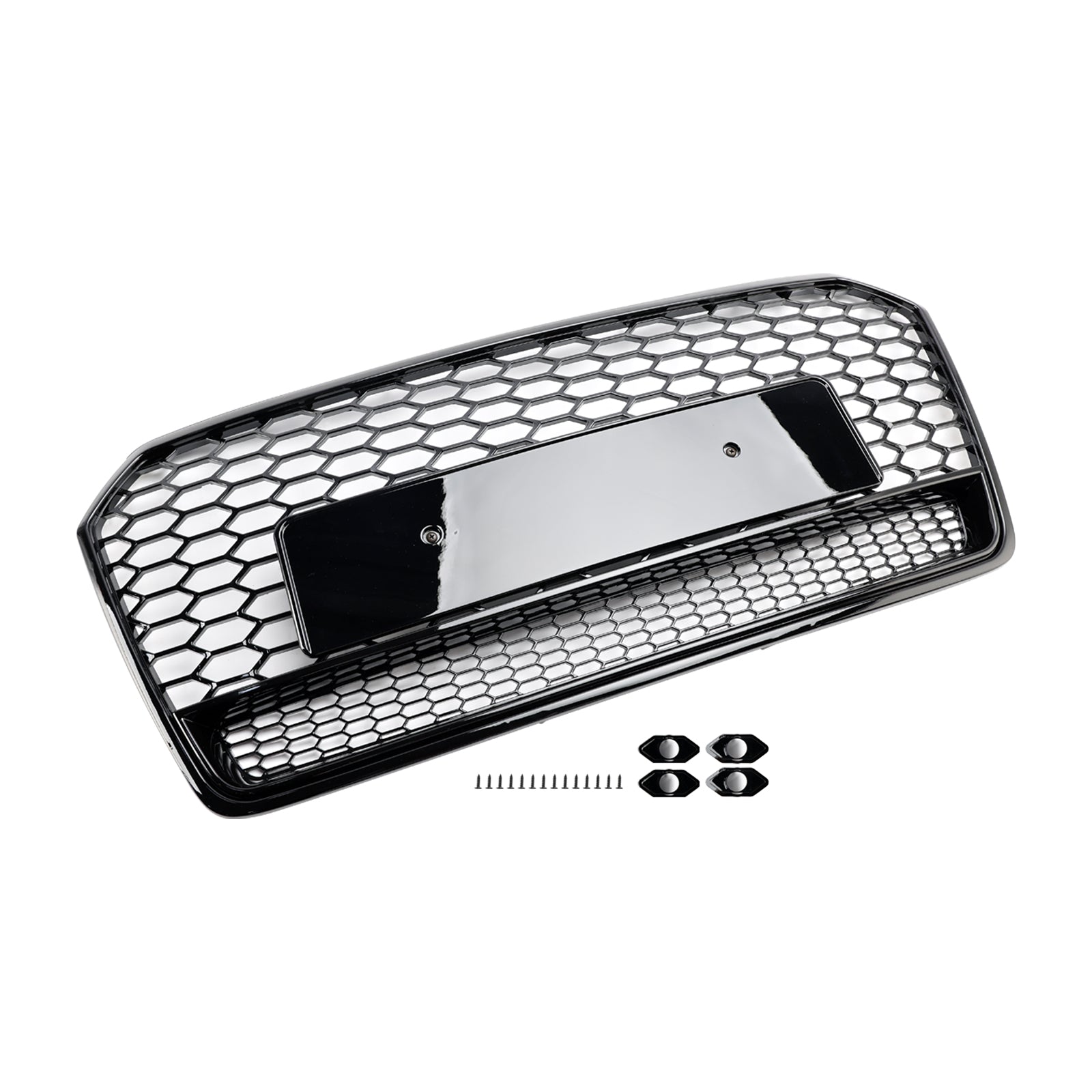 2016 2017 2018 Audi A7 C7 S7 RS7 Style Honeycomb Främre stötfångare Grill Grill Svart