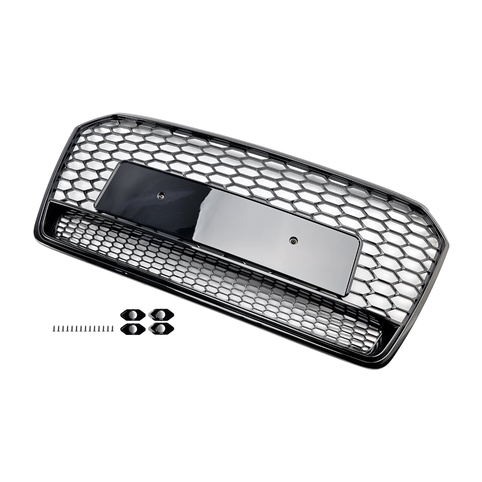 2016 2017 2018 Audi A7 C7 S7 RS7 Style Honeycomb Främre stötfångare Grill Grill Svart