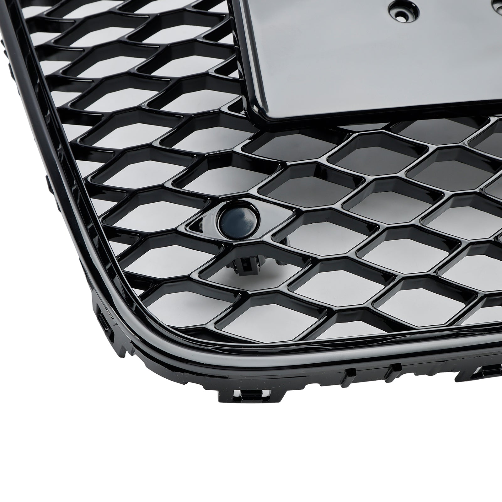 2005-2015 Audi Q7 Noir Brillant Pare-chocs Avant Radiateur Grille De Ventilation Grille Grill