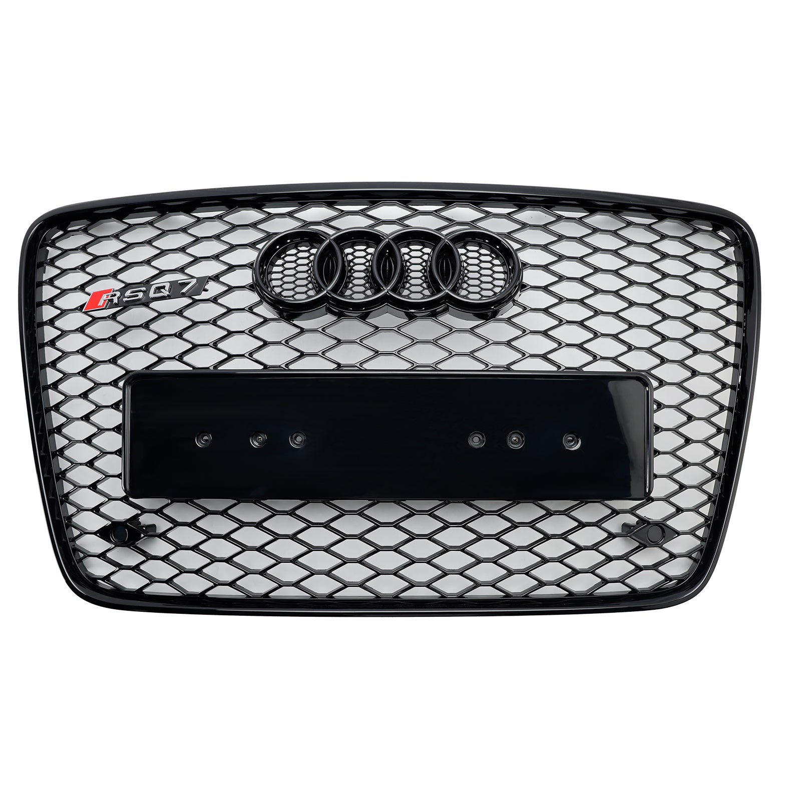 2005-2015 Audi Q7 Noir Brillant Pare-chocs Avant Radiateur Grille De Ventilation Grille Grill