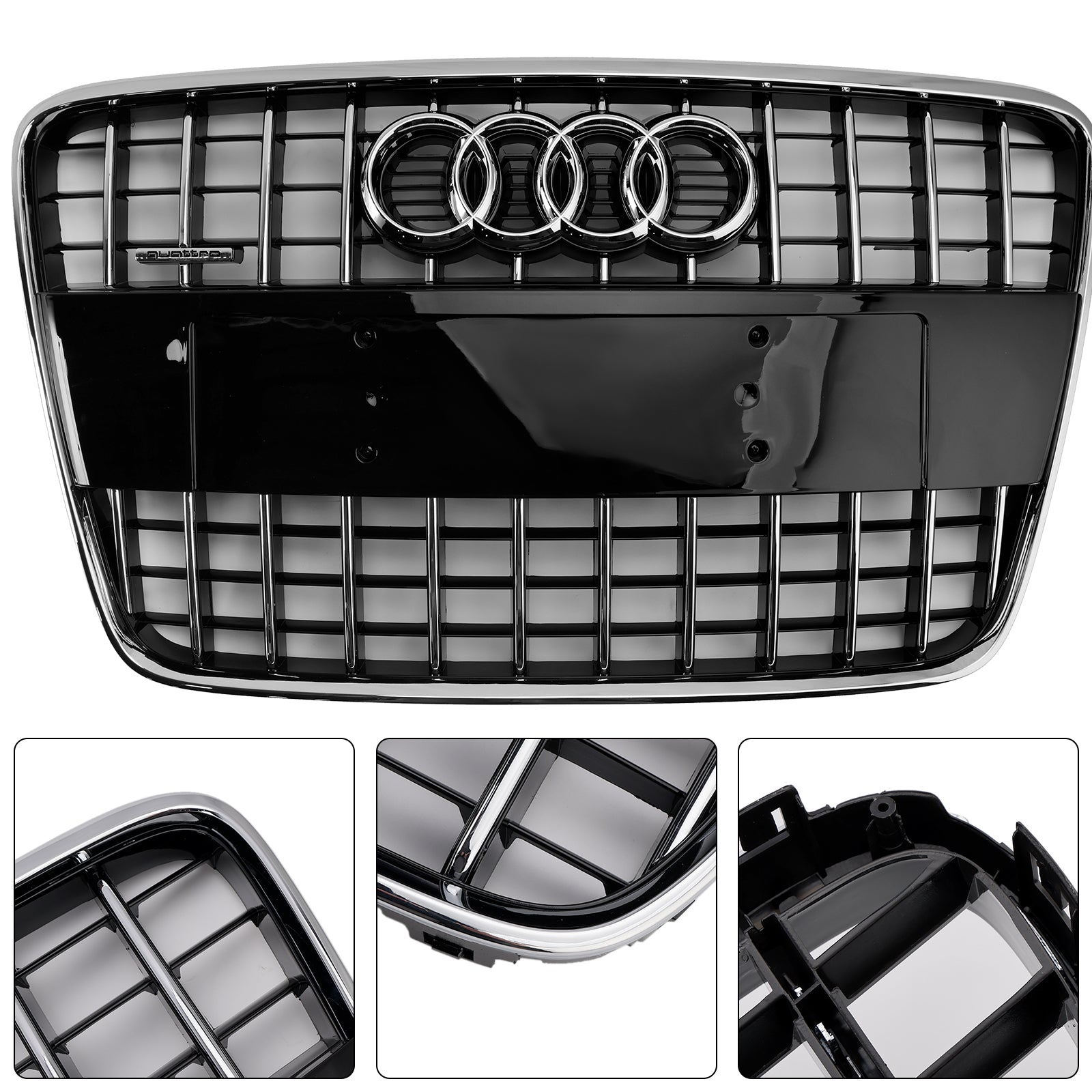 Audi Q7 SQ7 2005-2015 Sport Style Front Bumper Radiator Grille Grill