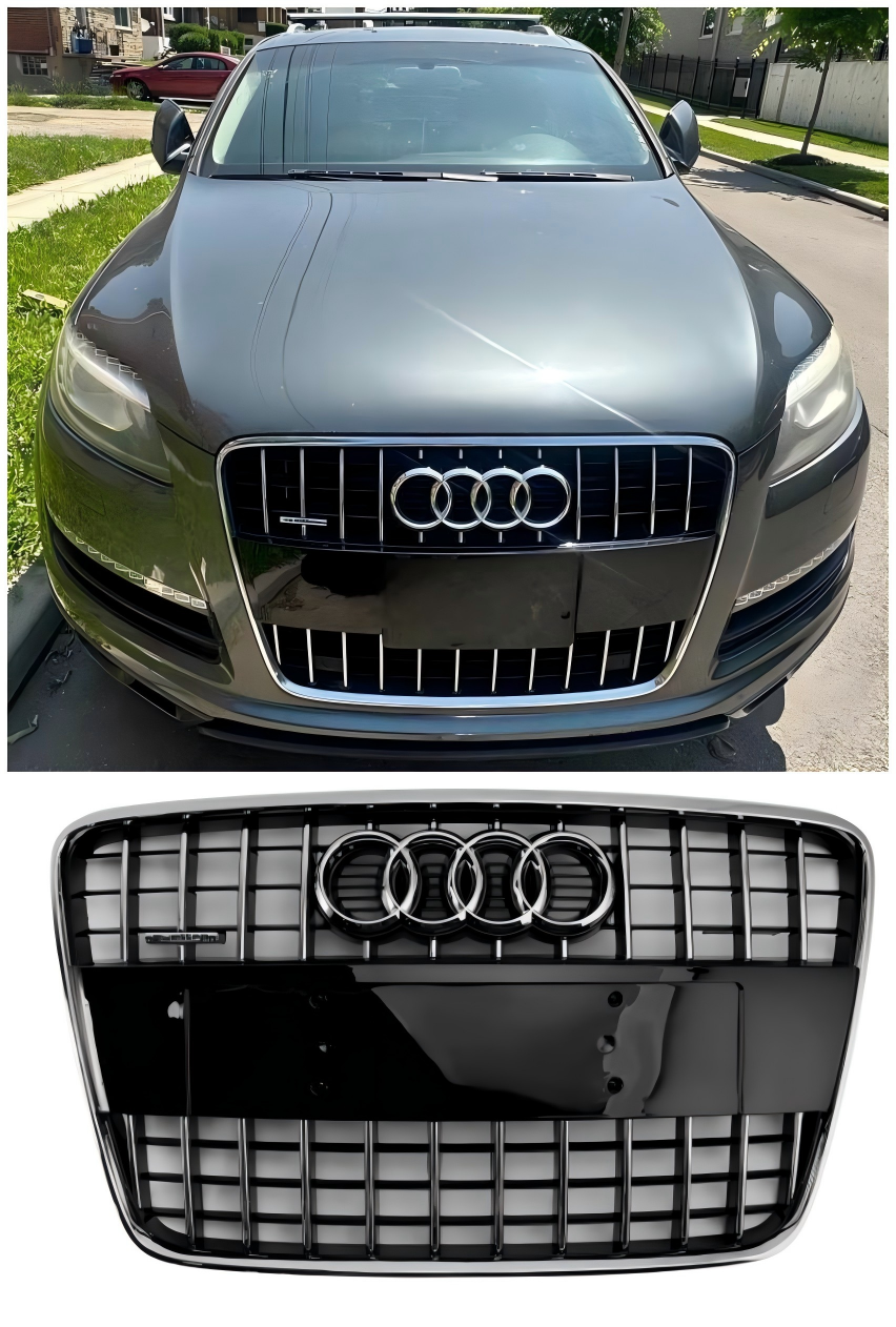 Audi Q7 SQ7 2005-2015 Sport Style Front Bumper Radiator Grille Grill