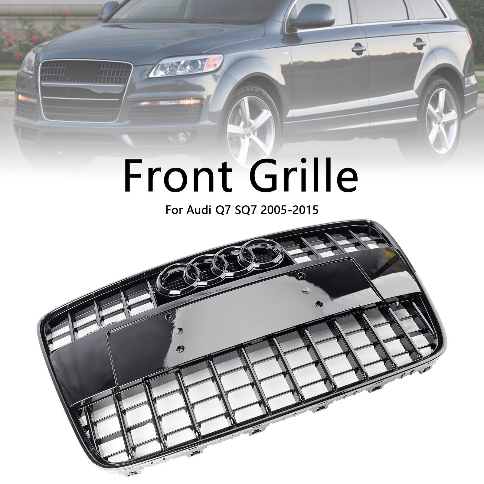 2005-2015 Audi Q7 SQ7 Sport Style Front Bumper Radiator Grill Grill
