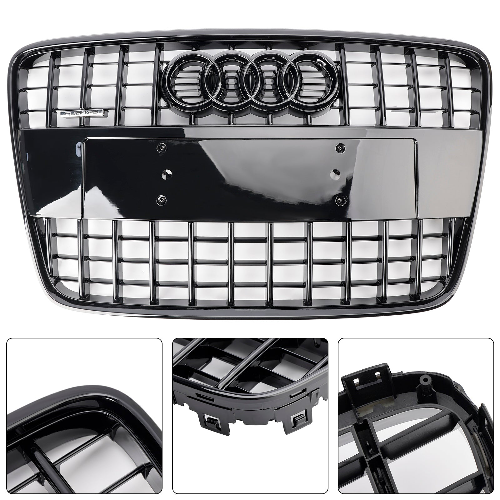 2005-2015 Audi Q7 SQ7 Sport Style Grille de radiateur de pare-chocs avant