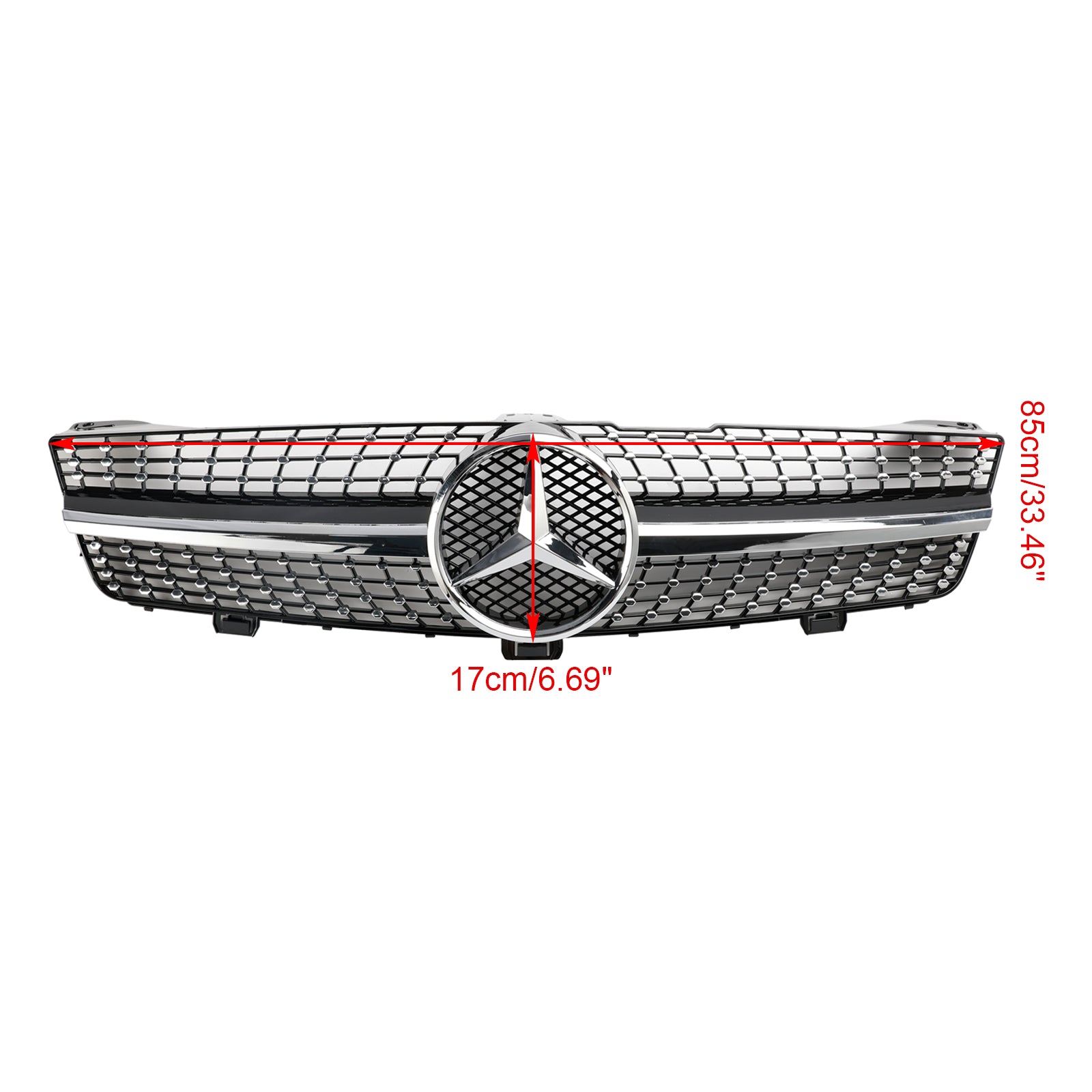 2008 2009 2010 Mercedes-Benz CLS-Klasse W219 C219 CLS500 Diamond Front Radiator Grille