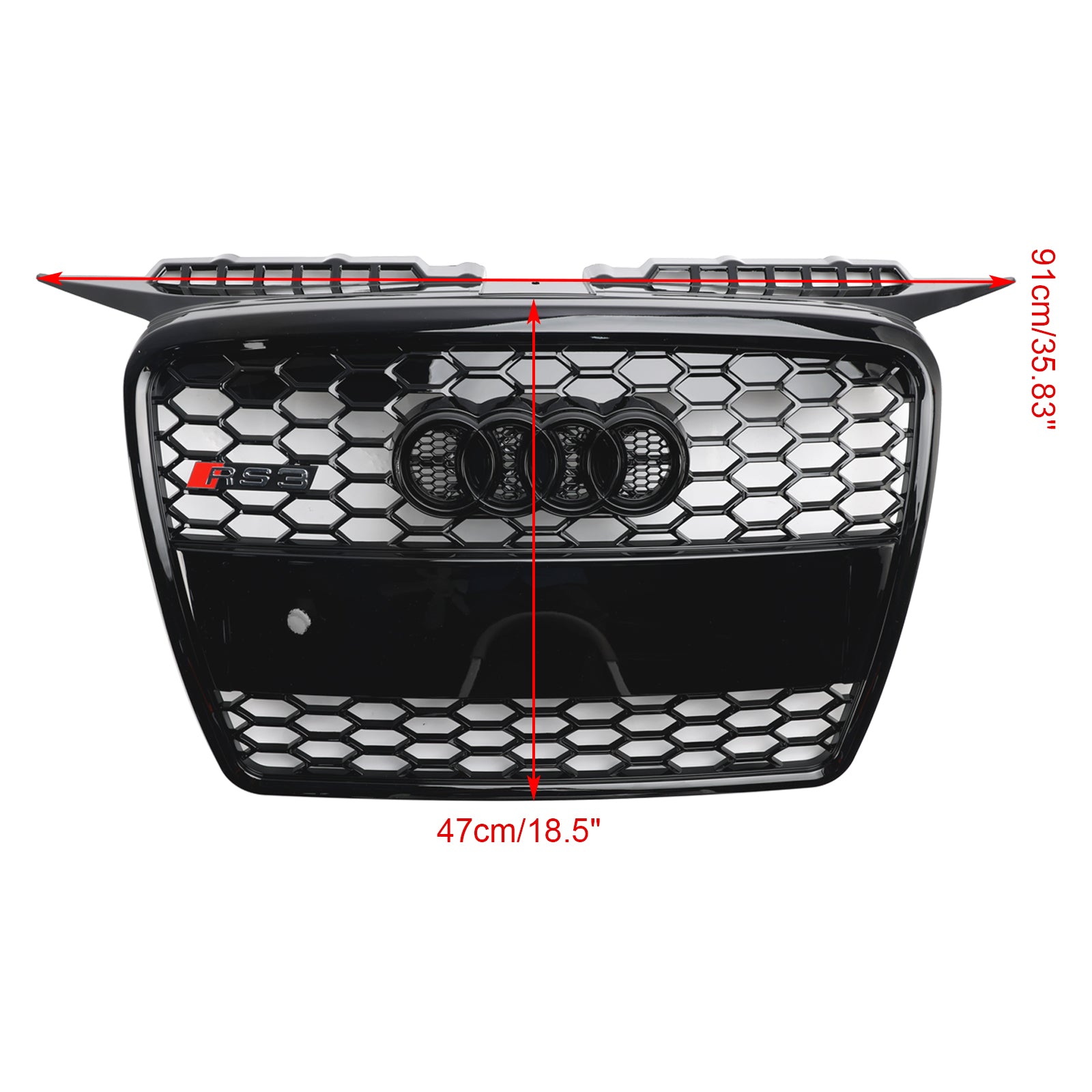 2004-2008 Audi A3 8P RS3 Style Front Bumper Grill Grille 8P4853651A