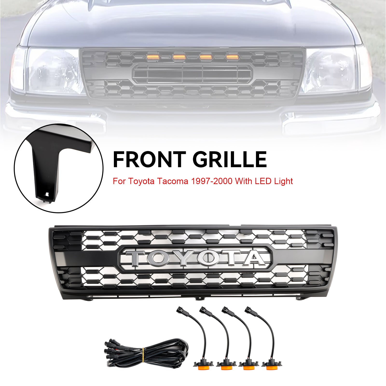 1997-2000 Toyota Tacoma TRD PRO Honingraat voorbumpergrille