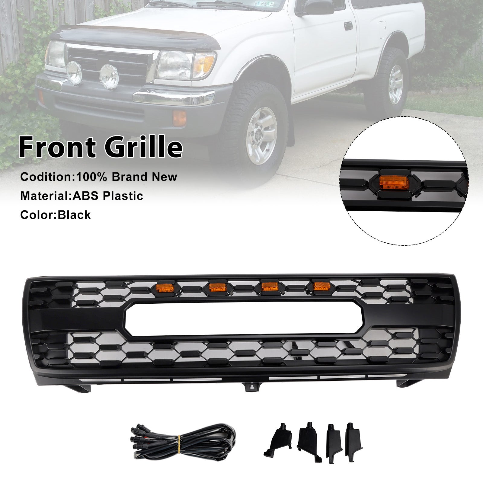 1997-2000 Toyota Tacoma TRD PRO Grille de pare-chocs avant en nid d'abeille