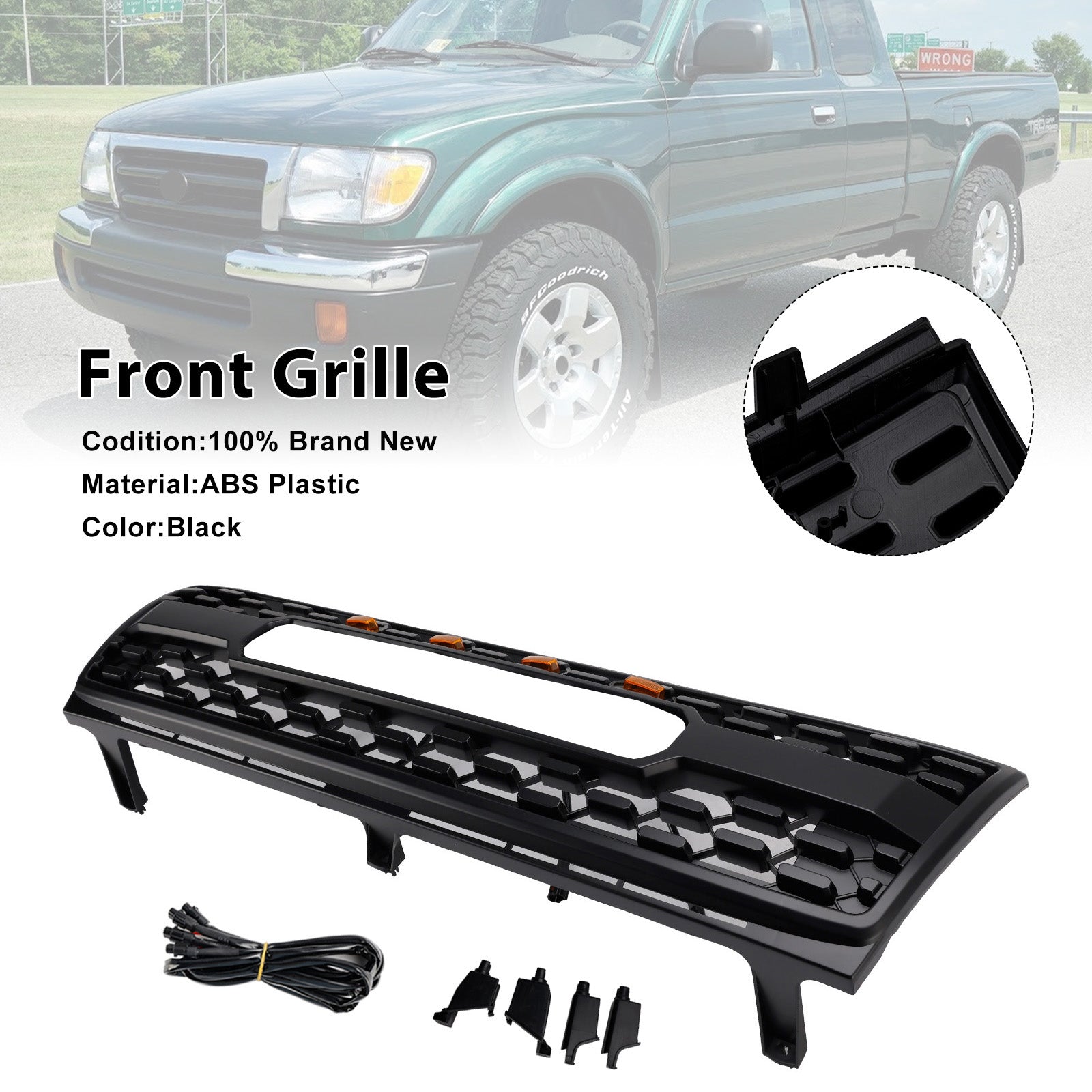 1997-2000 Toyota Tacoma TRD PRO Grille de pare-chocs avant en nid d'abeille