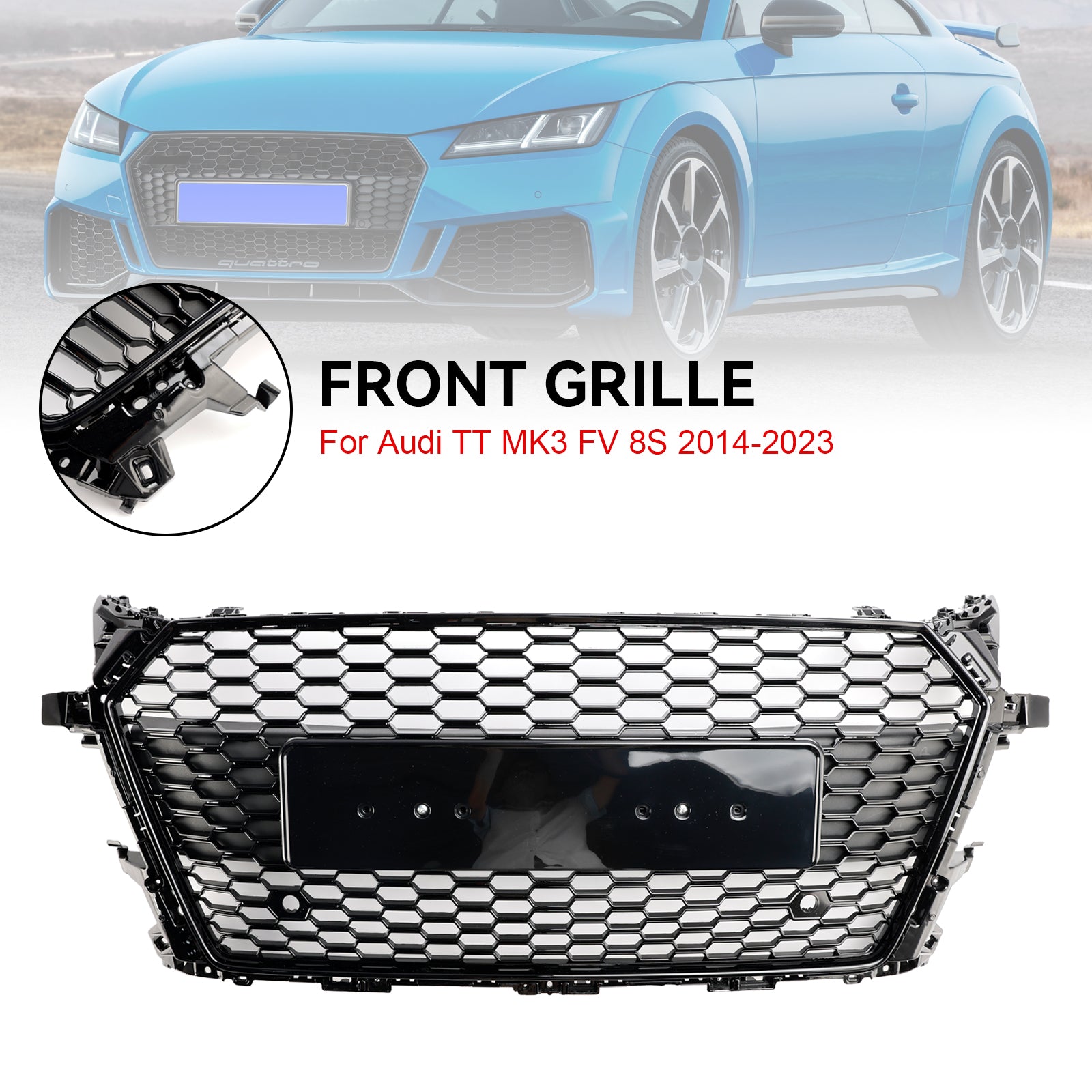 2014-2023 Audi TT MK3 FV 8S RS STYLE FARTYCONE GRILLE GRILL