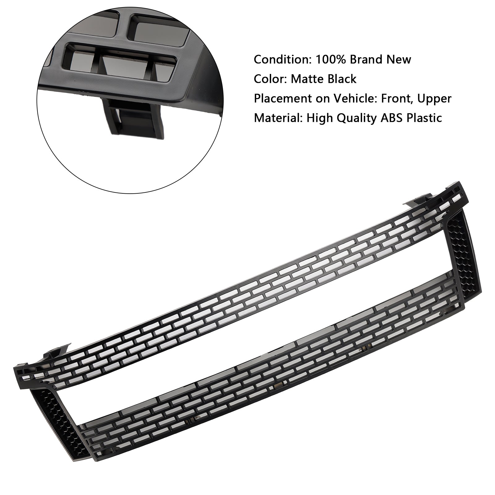 2012 2013 2014 Ford Ranger T6 PX1 Matt Black Front Front Frill Grille
