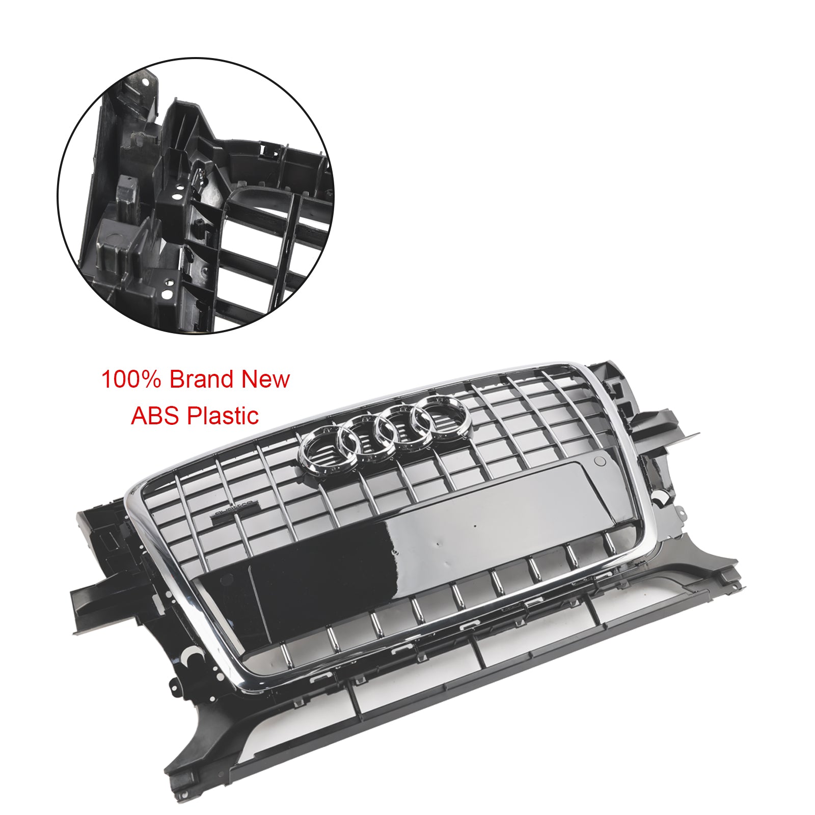 2009-2012 Audi Q5 SQ5 Grille de pare-chocs avant 8R0853651PT94 Chrome