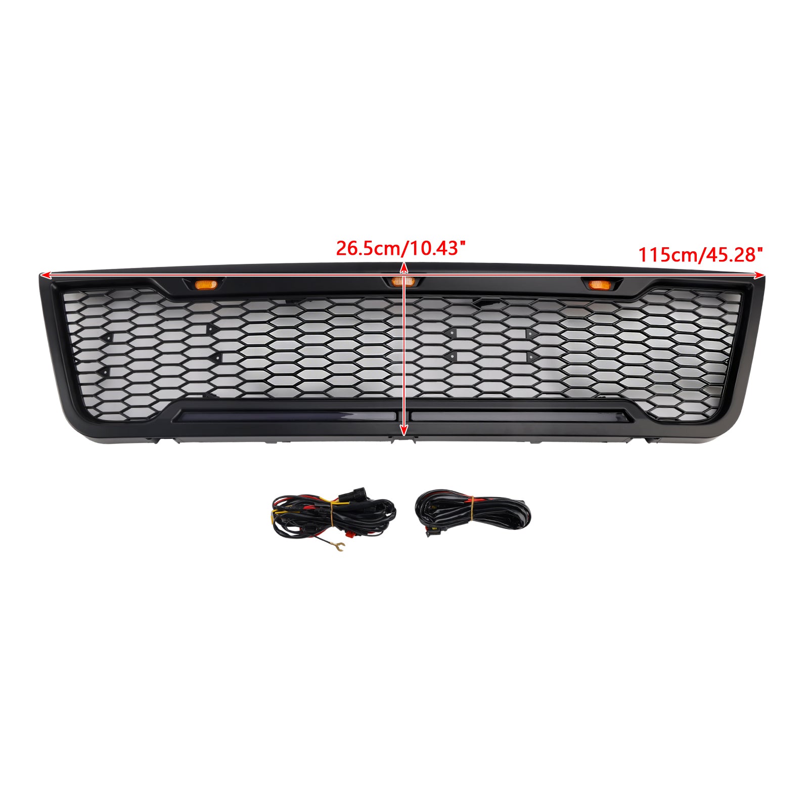 2003-2007 Ford E150 E250 E350 met led-zwart voorbumpergrillrooster