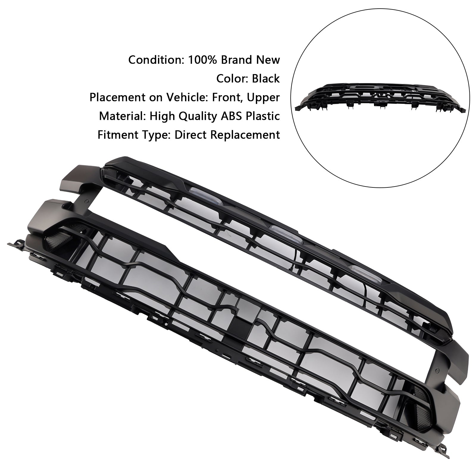2024+ Ford F150 RAPTOR zwarte voorbumpergrille