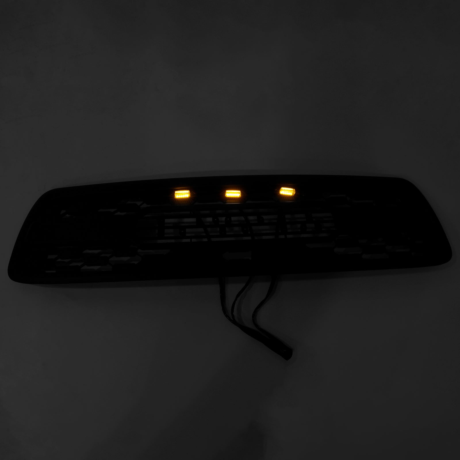 Grade de pára-choque dianteiro preto fosco Toyota Tundra 2000-2002 com LED