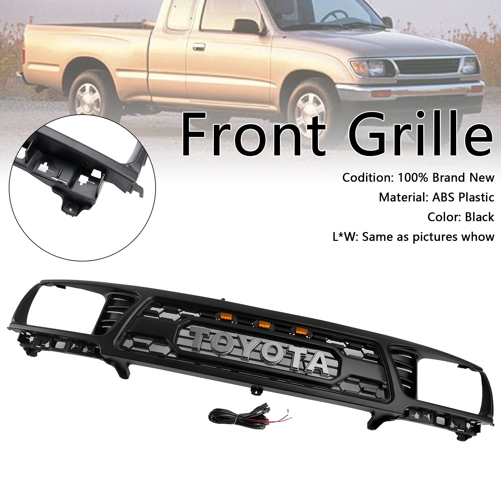 1995-1997 Toyota Tacoma TRD PRO Honingraat voorbumpergrille