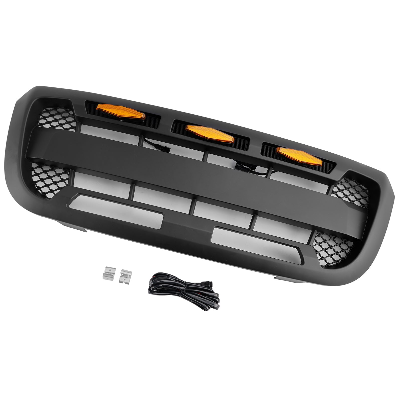2004-2011 Ford Ranger avec lumière LED Grille de pare-chocs avant noire mate