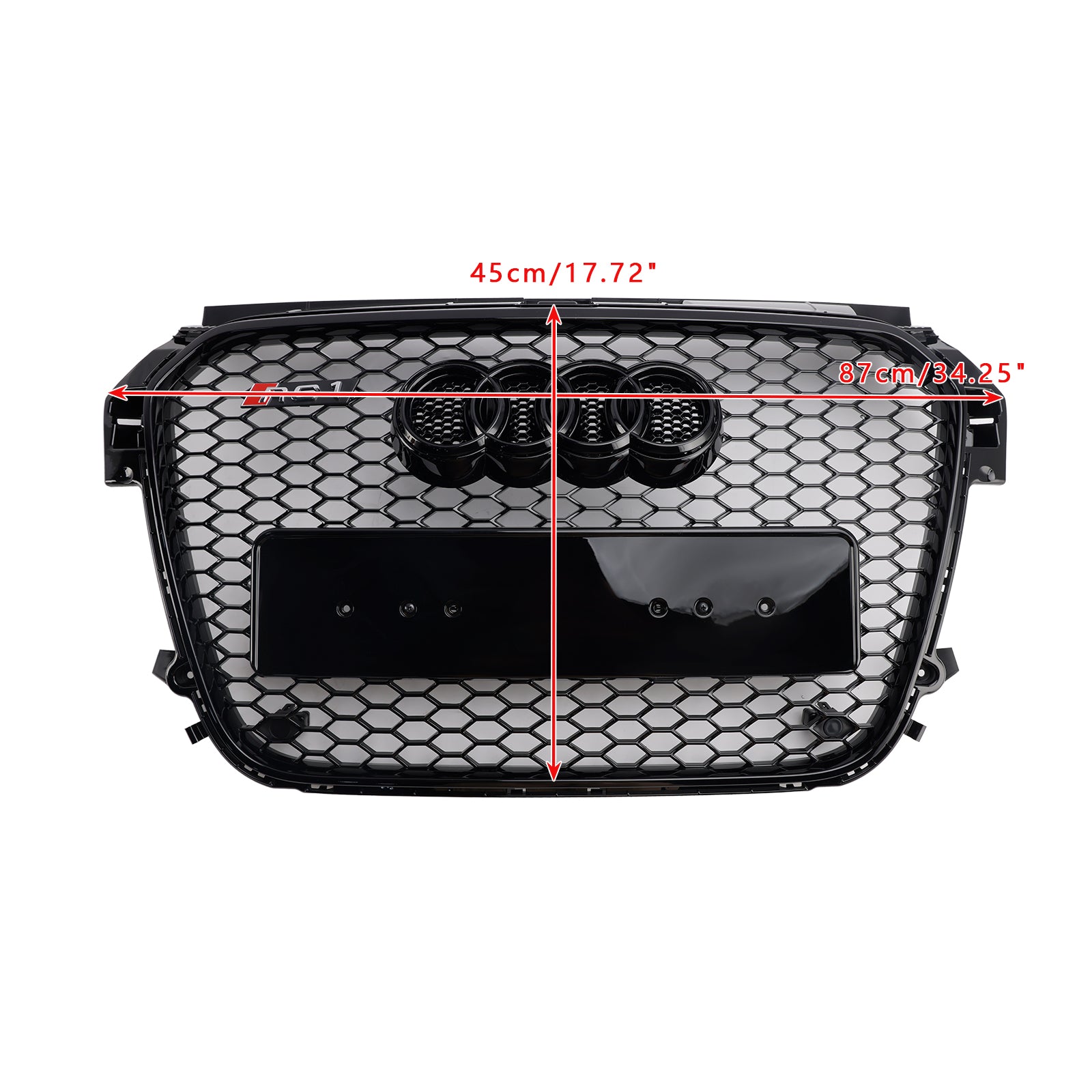 2010-2014 Audi A1 S1 pred fatiflifetom Gloss Black Front Honeycomb Bumper Grill Grill