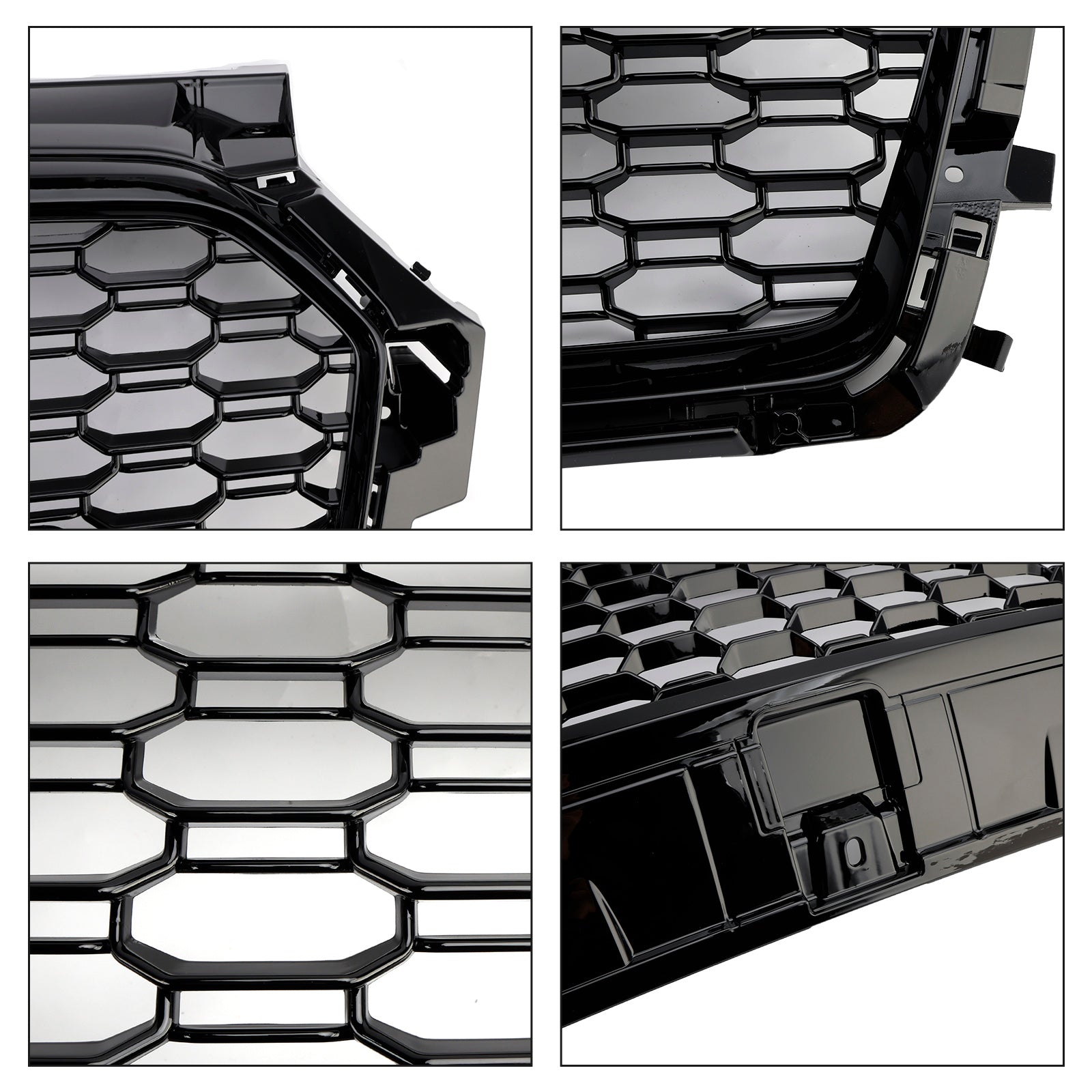 2016-2019 Audi A1 S1 8X Facelift RS Style Honeycomb Bumper Grille Black