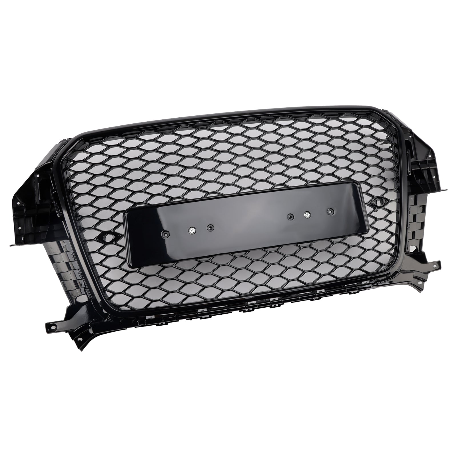 2011-2015 Audi Q3 S-Line RSQ3 estilo rejilla frontal de malla de panal negro brillante