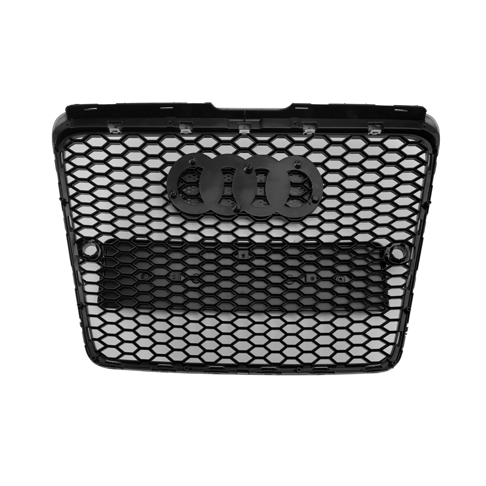 2004-2008.10 Audi A6 C6 Pré-Orage Black Black Front Honeycomb Bumper Grill