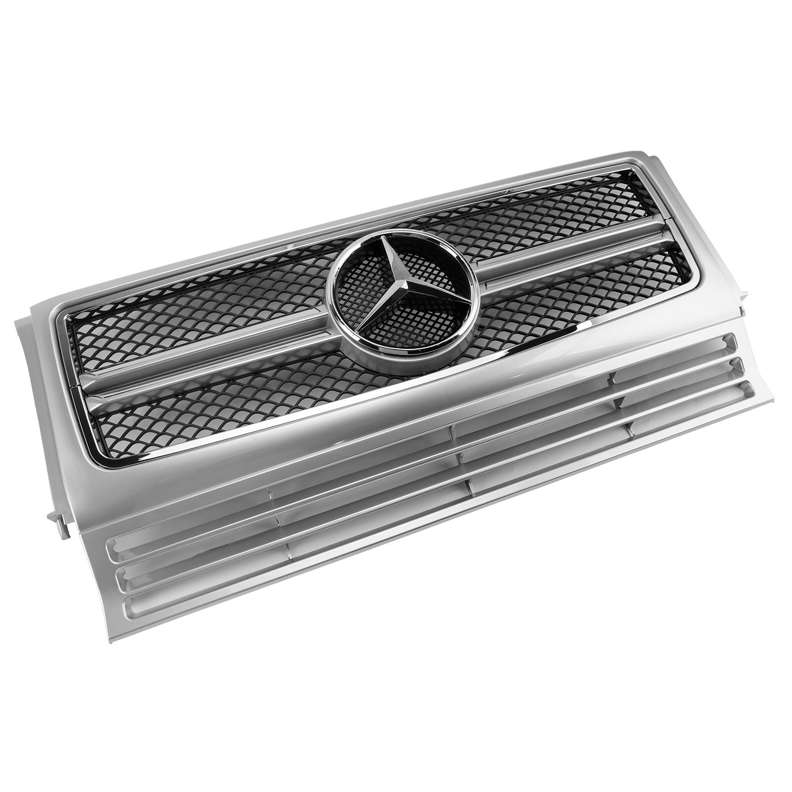 Mercedes-Benz uit 1990-2018 W463 Chroom Zwarte Voorbumper Grille Grill Generiek