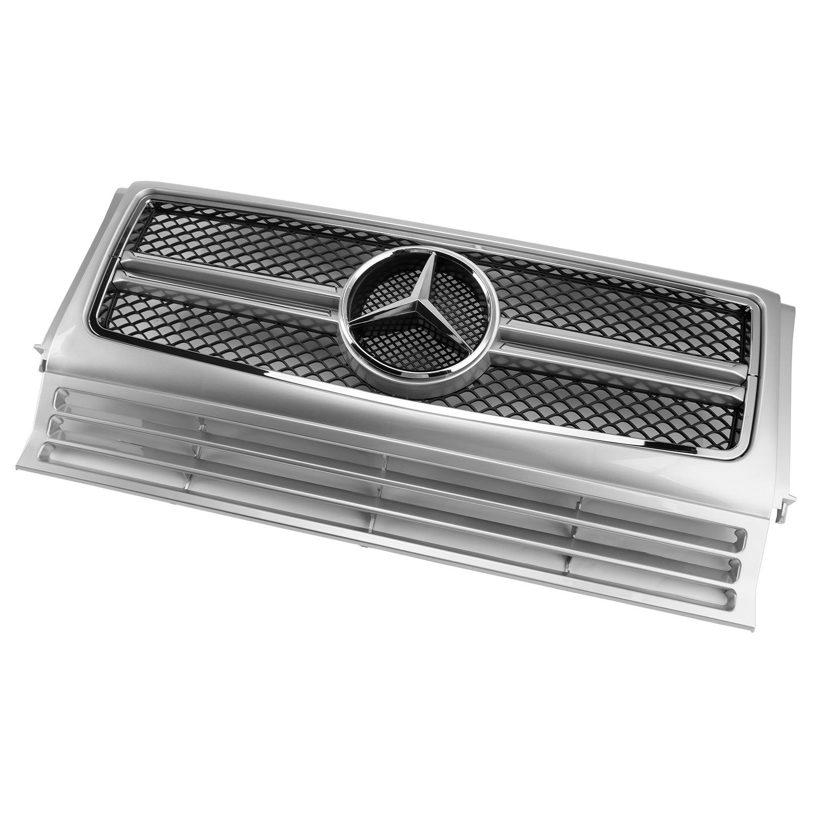 Mercedes-Benz uit 1990-2018 W463 Chroom Zwarte Voorbumper Grille Grill Generiek