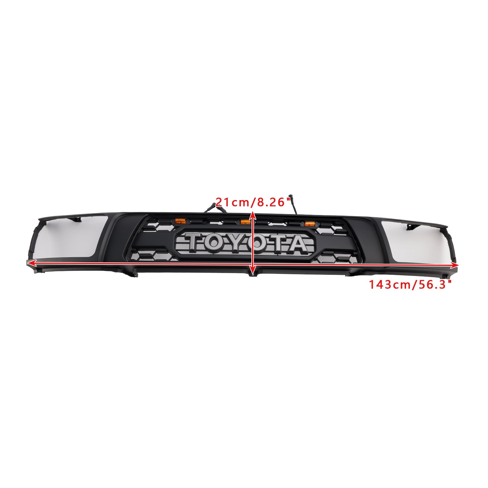 1992 1993 1994 1995 Toyota 4Runner With Led Matte Black Front Bumper Grill Grille