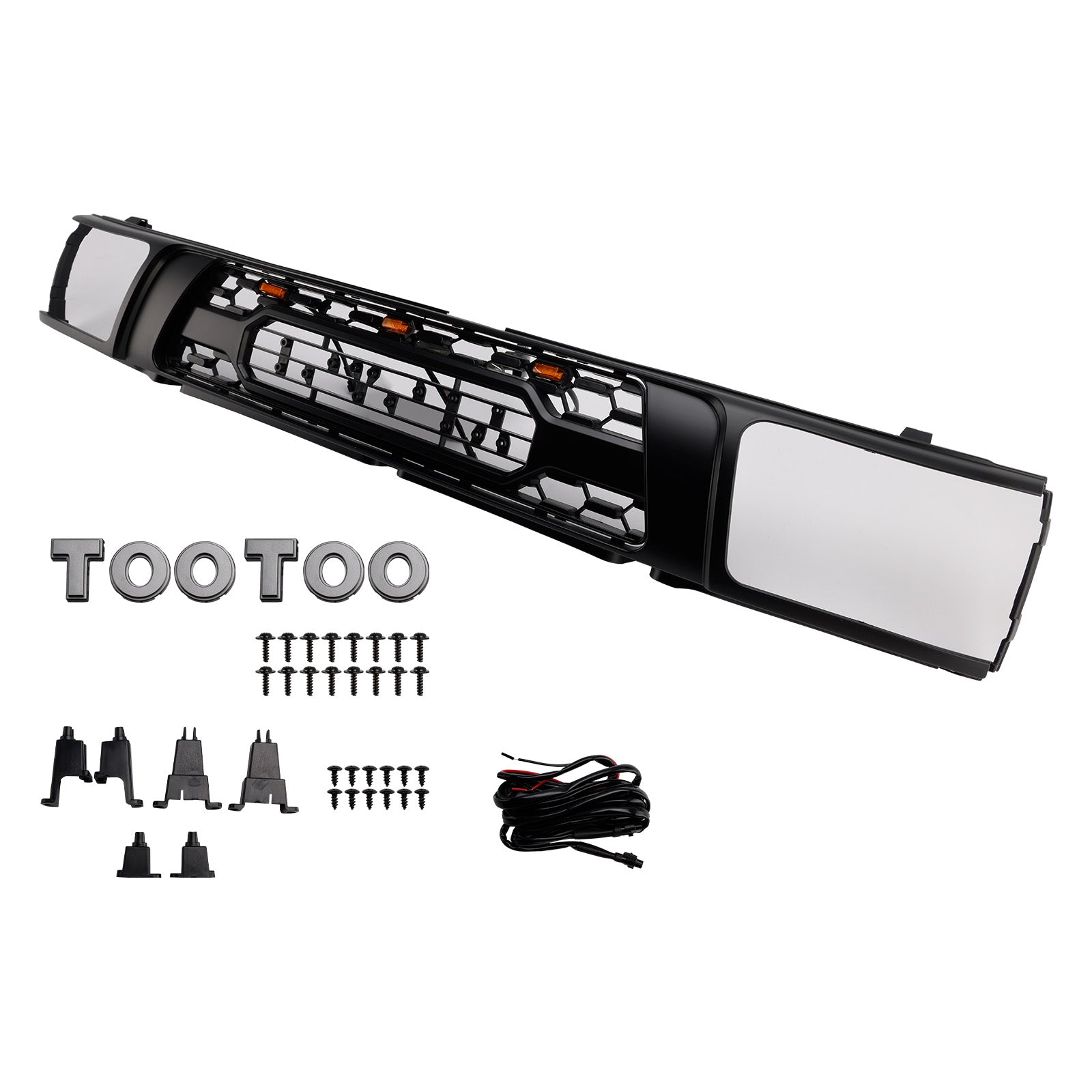 1992-1995 Toyota 4Runner avec calandre de pare-chocs avant noire mate à LED