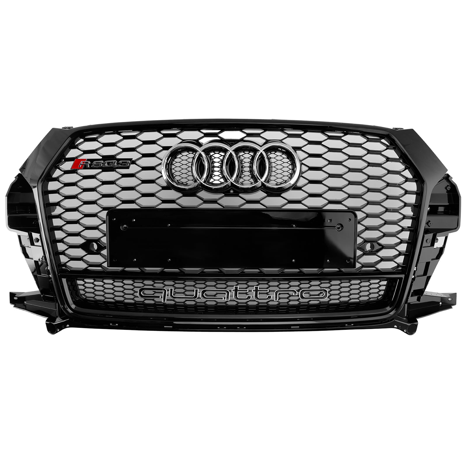 2016-2018 Audi Q3 RSQ3 Style Front Honeycomb Grill Grille Gloss Black