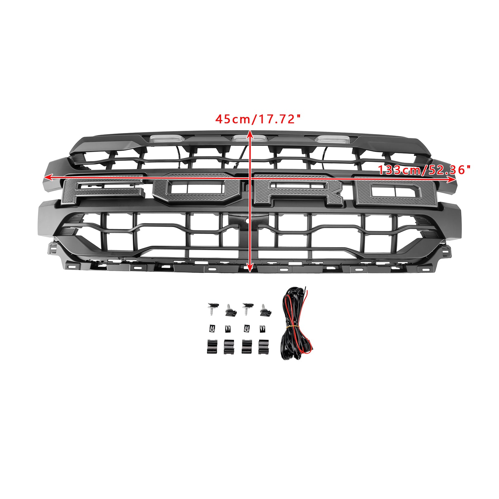 2024+ Ford F150 s čiernym predným nárazníkom mriežky Grill Grill