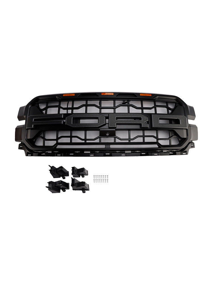 2024+ Ford F150 con griglia per paraurti anteriore nera a LED