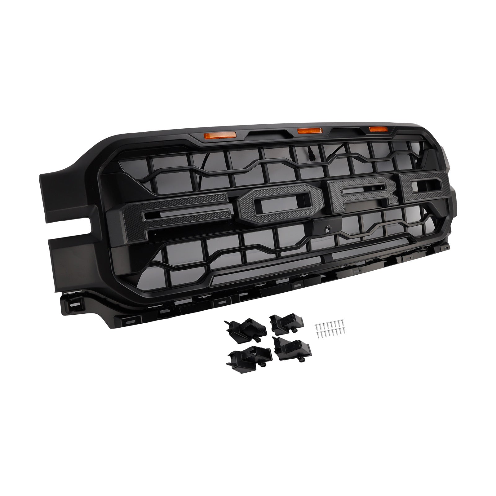 2024+ Ford F150 con griglia per paraurti anteriore nera a LED