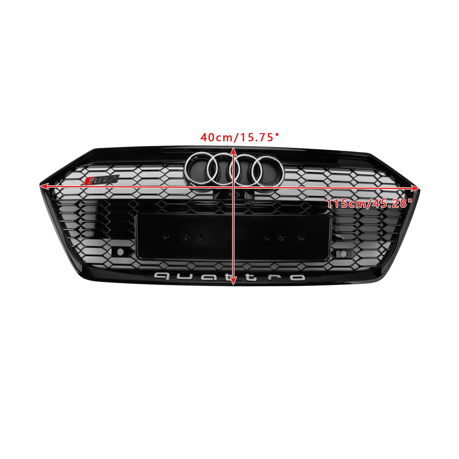 2019-2024 Audi A7 C8/Sline/S7 Gloss Black Front Bumper Grille