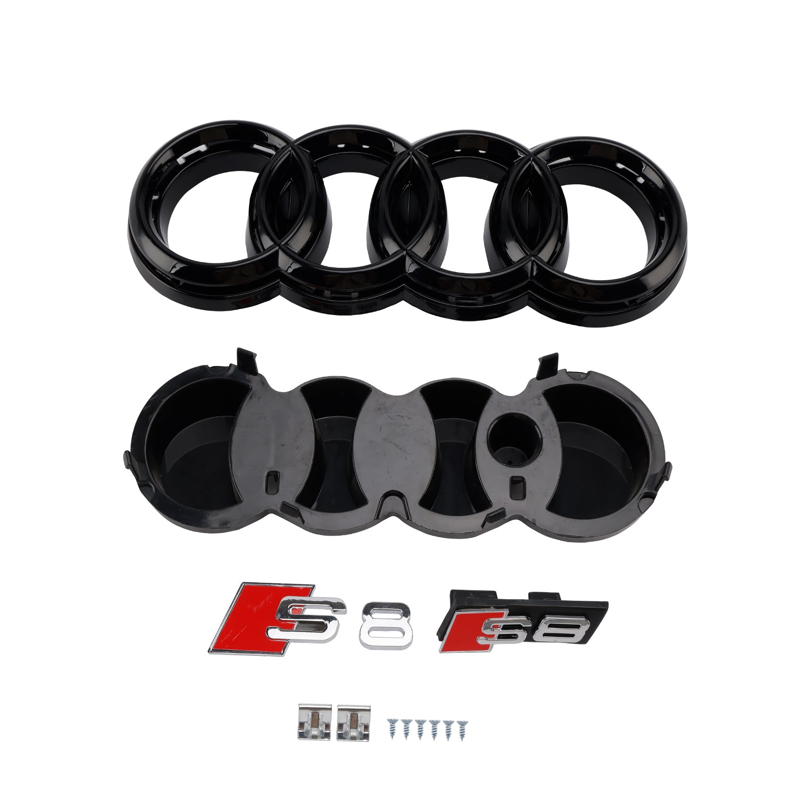 2015-2017 Audi A8 S8 S8 Style avant Bumper Grille Mesh Grill Black