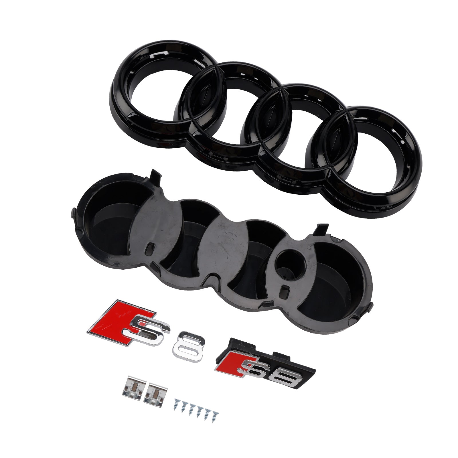 2015-2017 Audi A8 S8 S8 Style avant Bumper Grille Mesh Grill Black