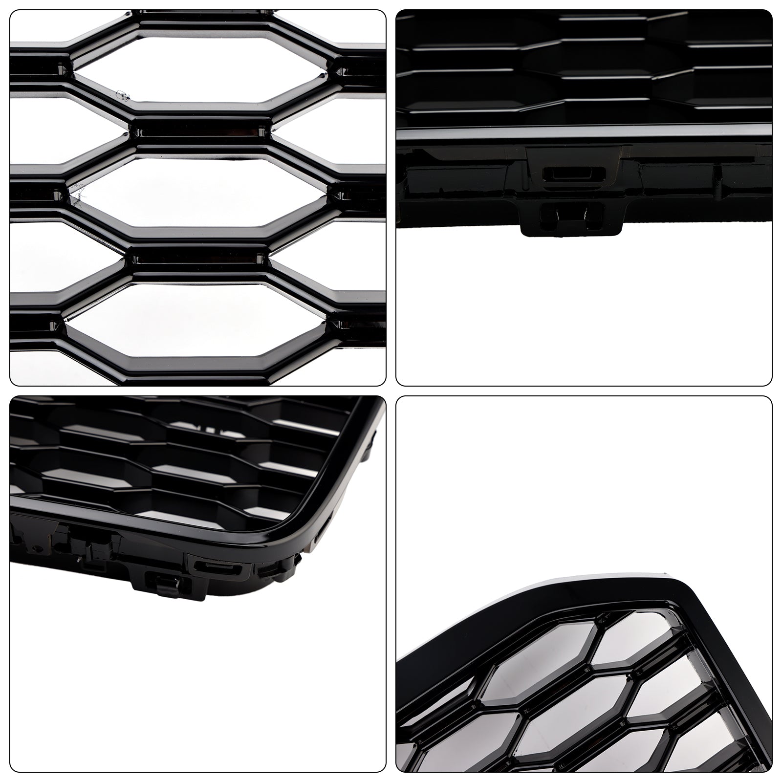 2015-2017 Audi A8 S8 RS8 Style Front Bumper Grille Honeycomb Grill Black