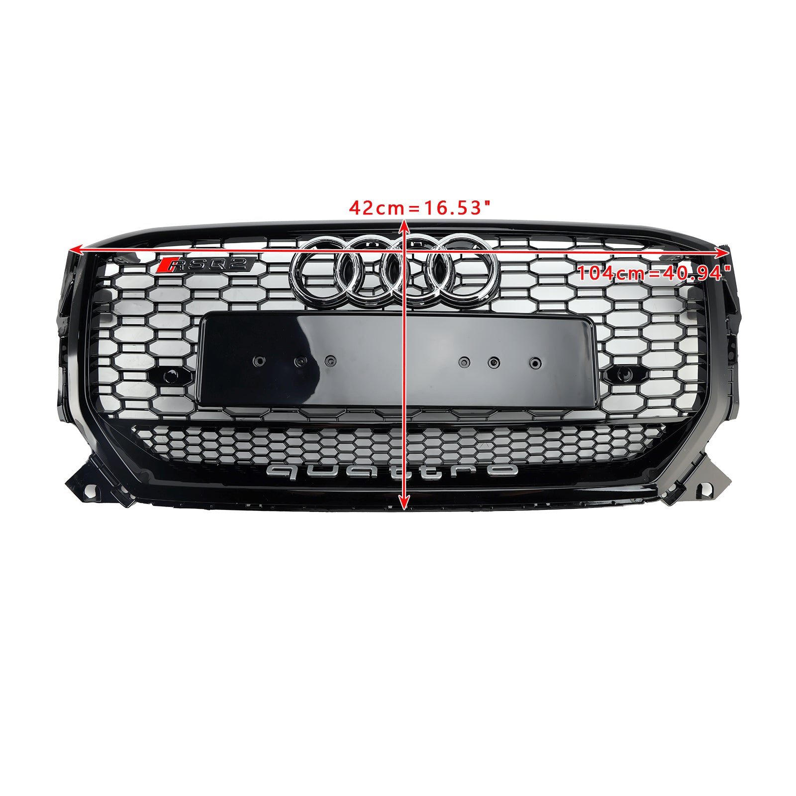 AUDI Q2 2016-2020 préfacelift Bloss Black Front Honeycomb Grille Grill