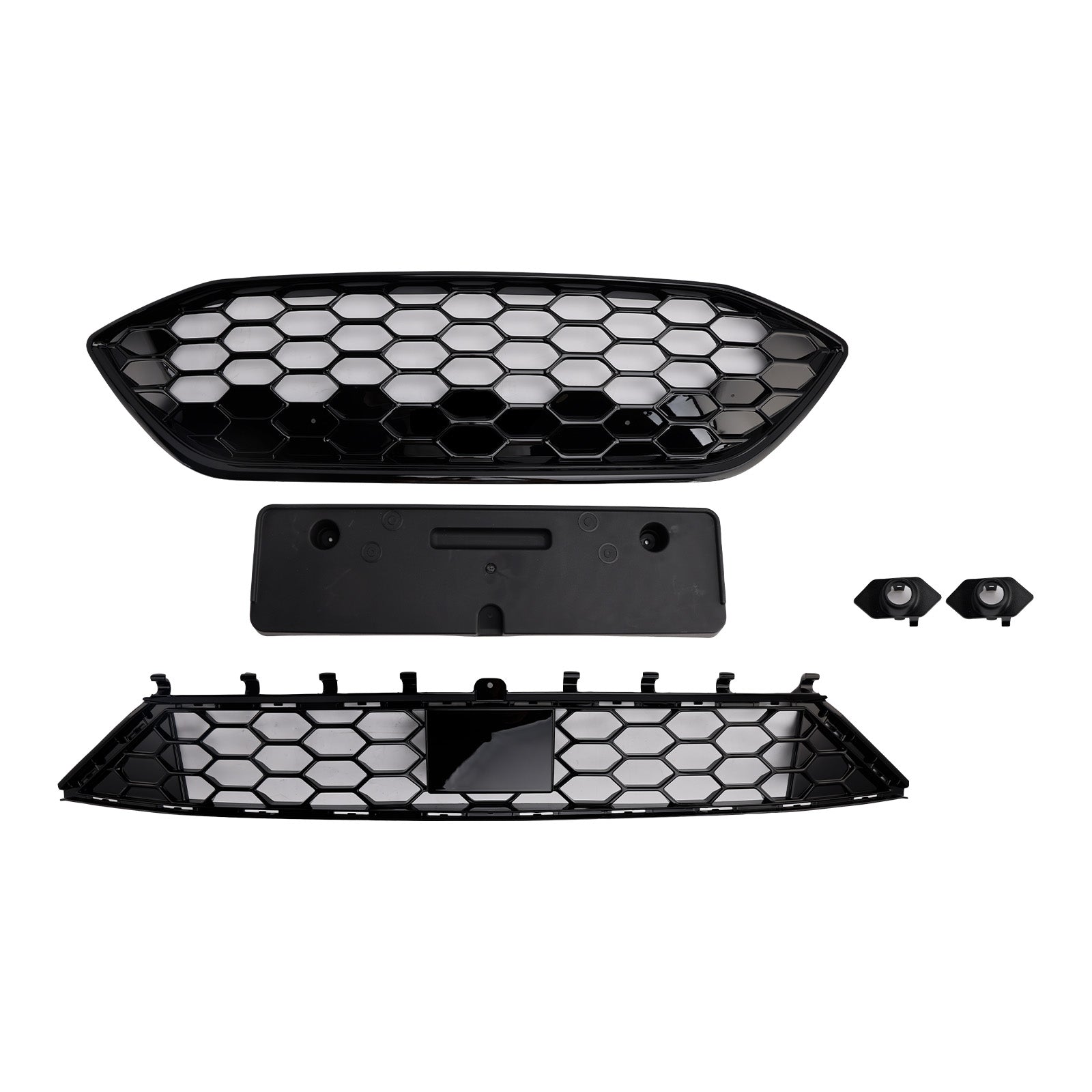 2019-2021 Toyota Sequoia W/ Led Light Black Front Bumper Grille Grill